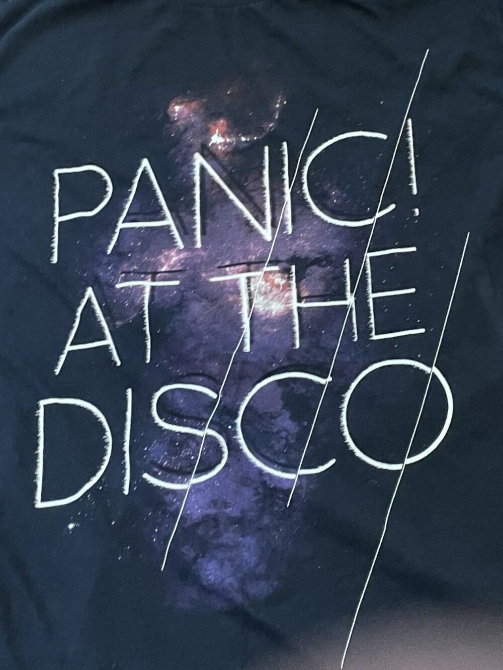 Panic! At The Disco: Black Tee with front graphic